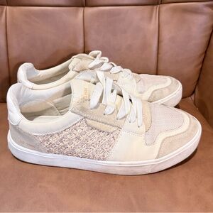 Sam Edelman Cream and Tan Sneakers